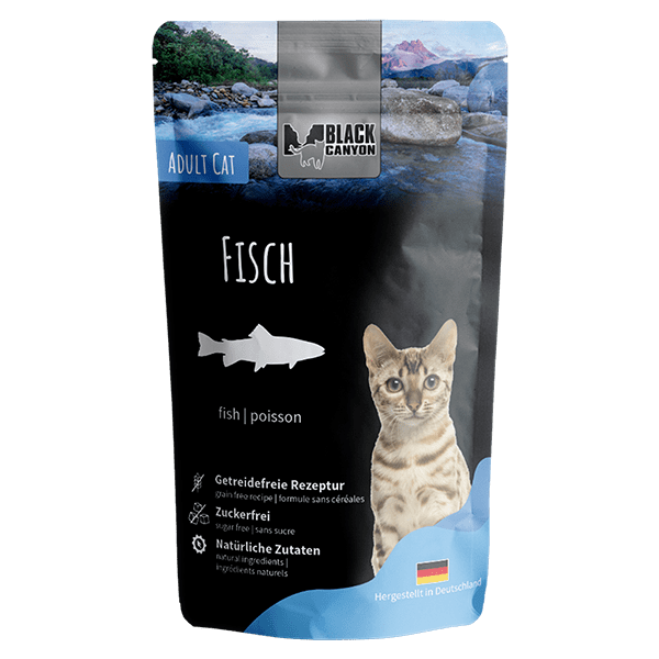 BLACK CANYON cat Fisch Pouchbeutel