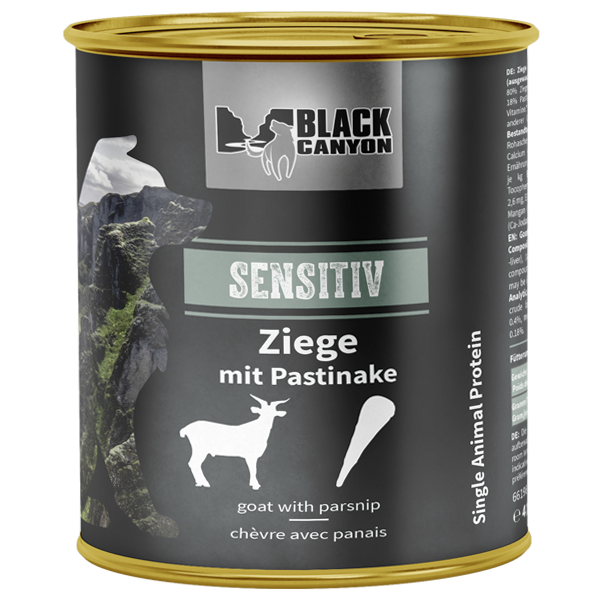 BLACK CANYON Sensitiv Ziege & Pastinake Nassfutter für Hunde