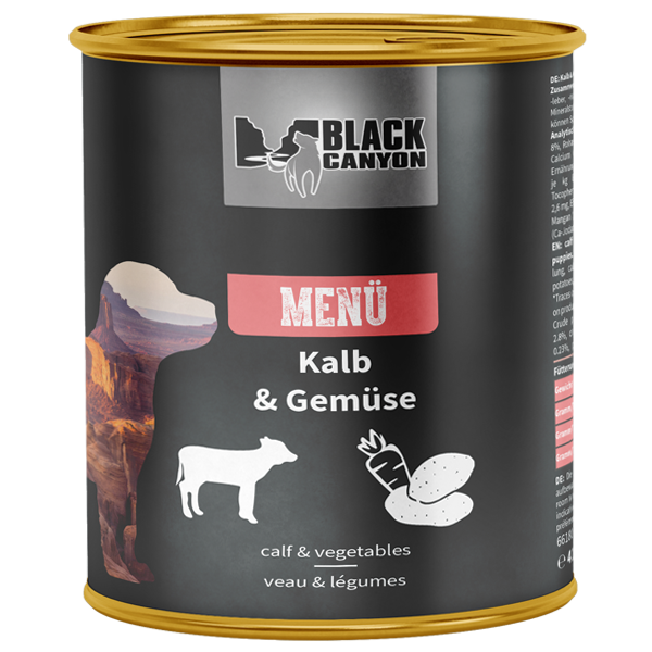 BLACK CANYON Menü für Welpen Kalb & Gemüse Nassfutter