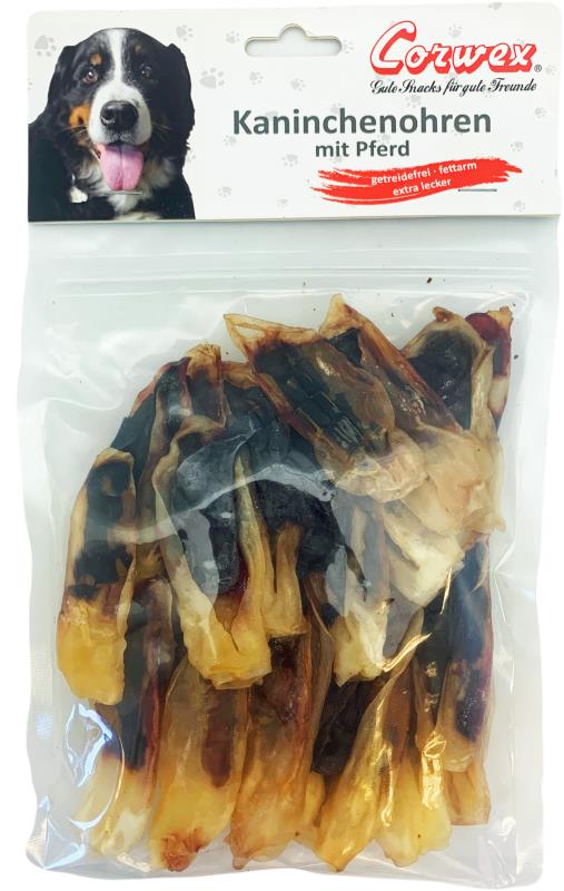Corwex Kaninchenohren mit Pferd 200 g